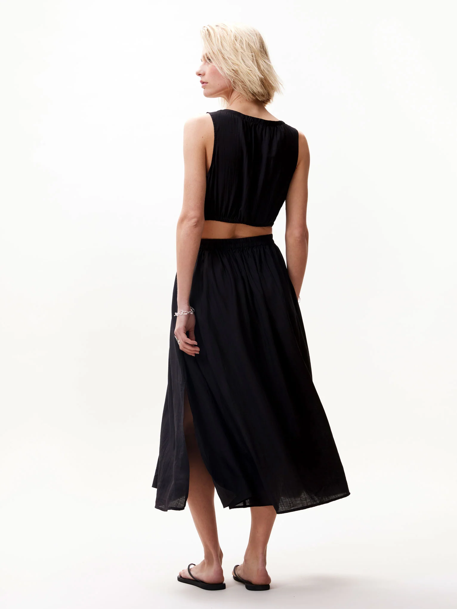 Cut Out Dress Black