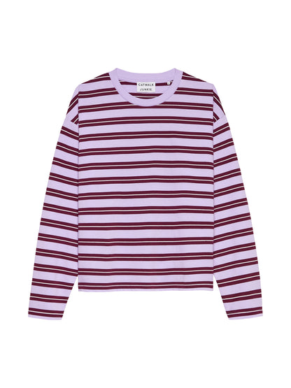 Striped long sleeve Lavender Frost