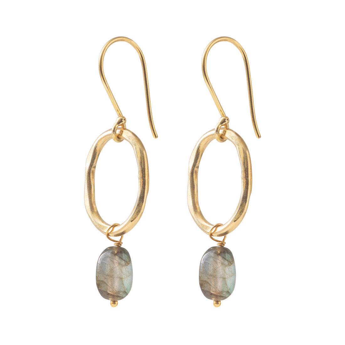 Graceful Labradorite GP Earrings