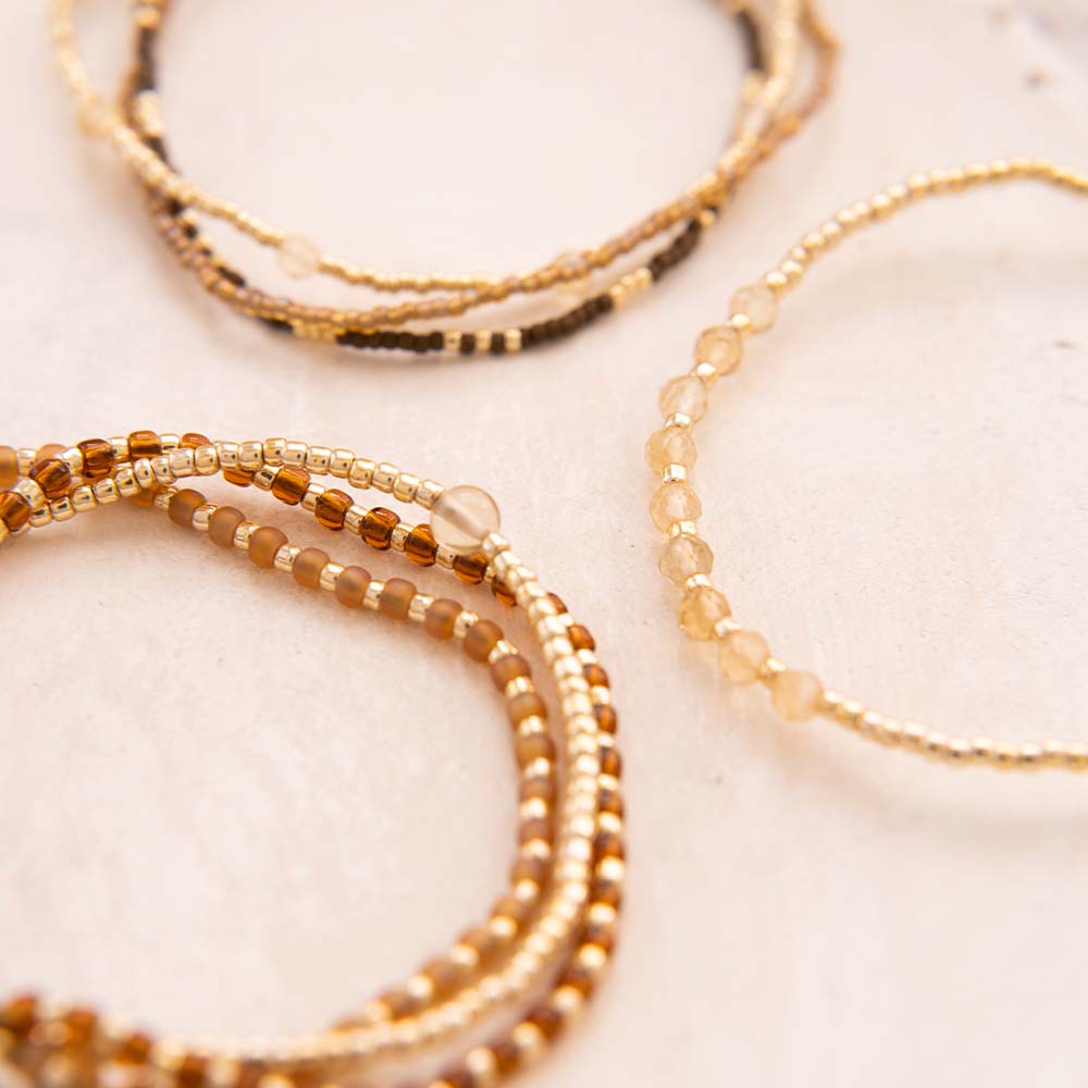 Loyal Citrin Goldfarbig Armband