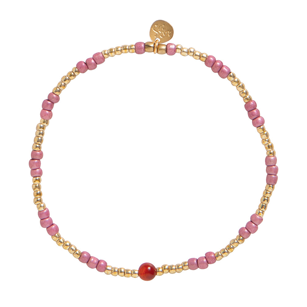 Splash Karneol Goldfarbige Armband