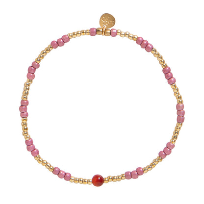 Splash Karneol Goldfarbige Armband