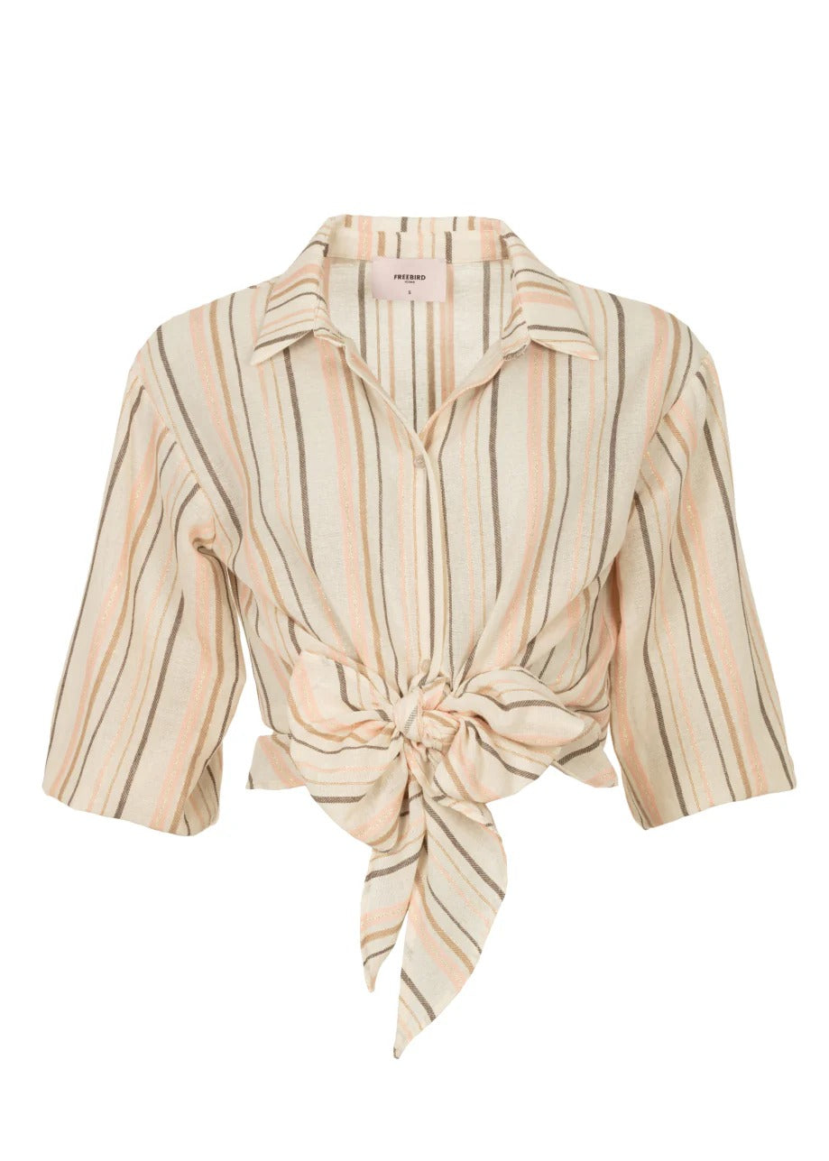 Blouse Bennie Mist pink stripeb