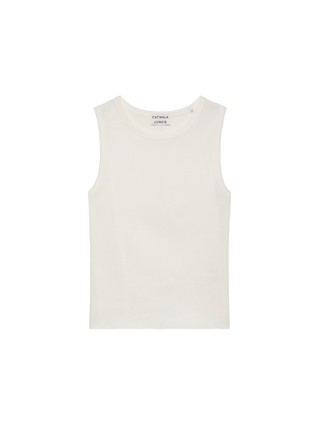 Boatneck singlet Off White