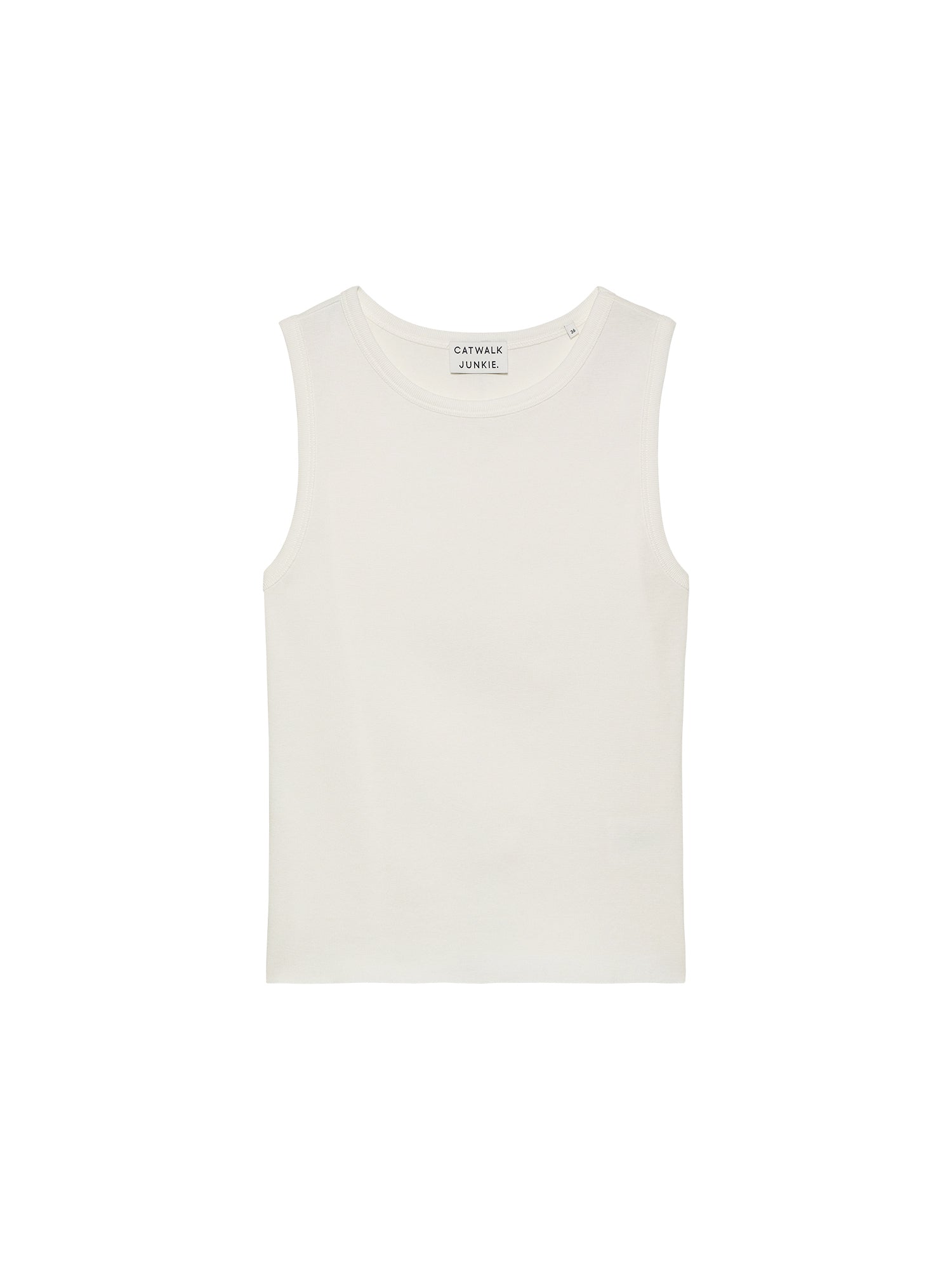 Boatneck singlet Off White