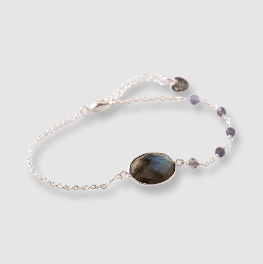 Promising Labradorite Iolite Bracelet SP