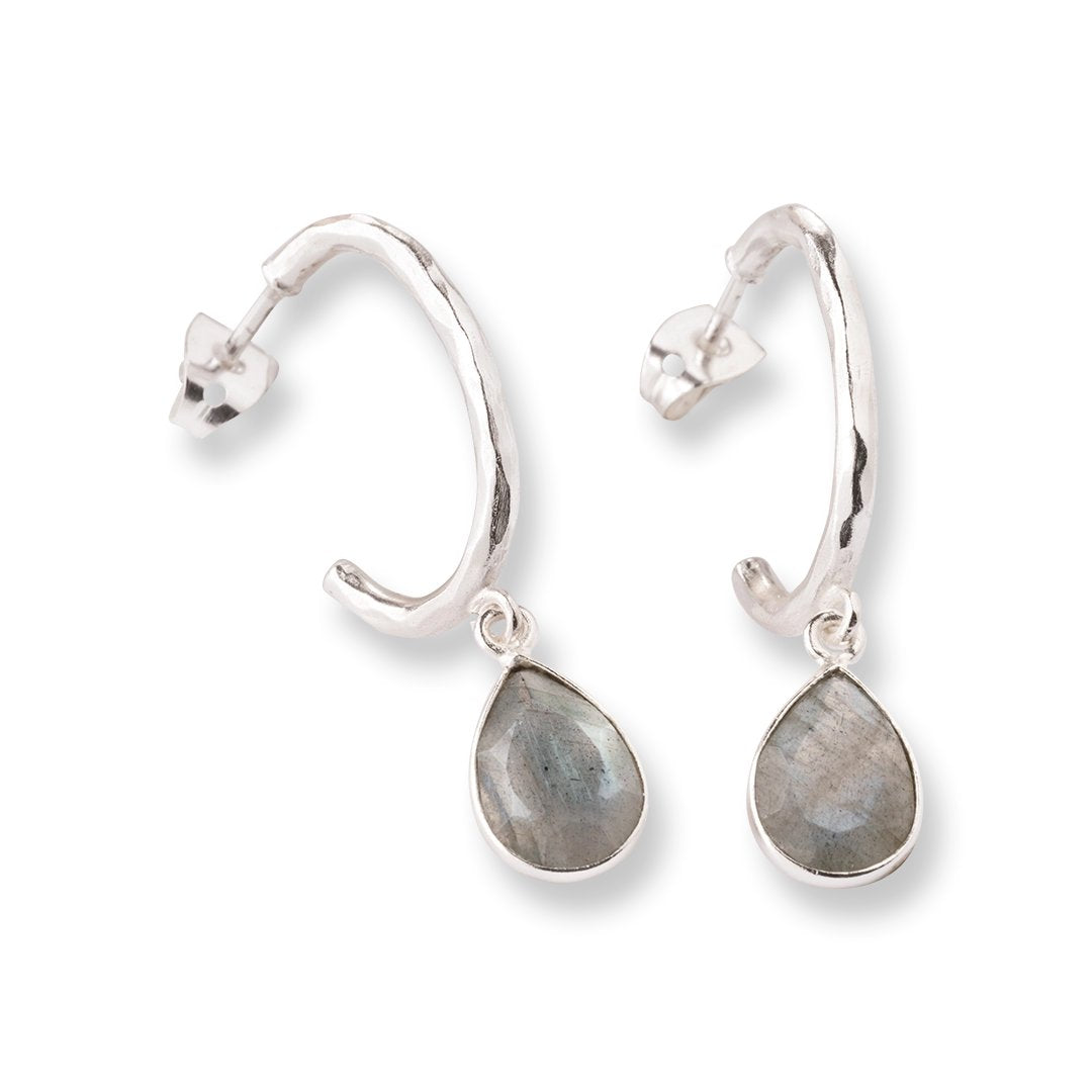 Admiring Peach Moonstone Earrings SP