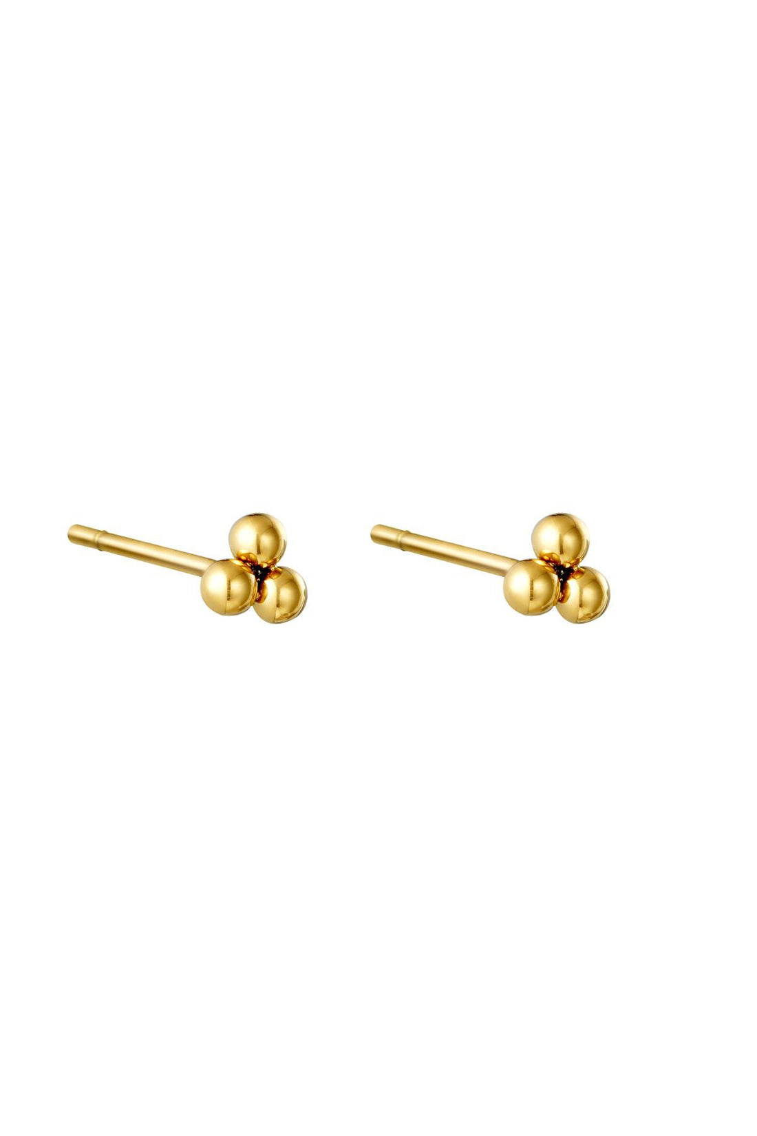 Ohrstecker Triple Bullet Goldfarbig
