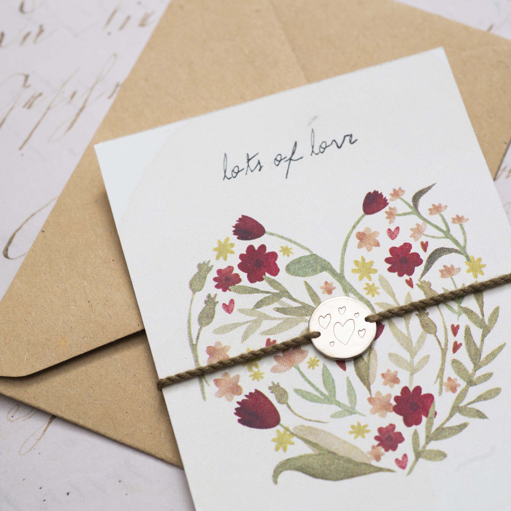 Schmuck Postkarte Blumen &