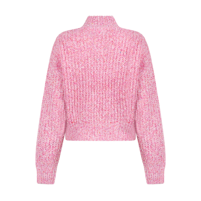 Dylan knitted pull l/s Raspberry melee