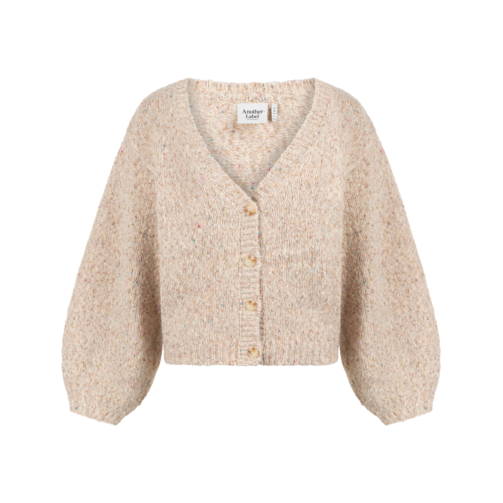 Charlotte knitted cardigan l/s Egg white melee