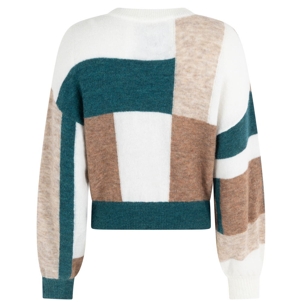 Fieke Pullover Multi Deep Teal