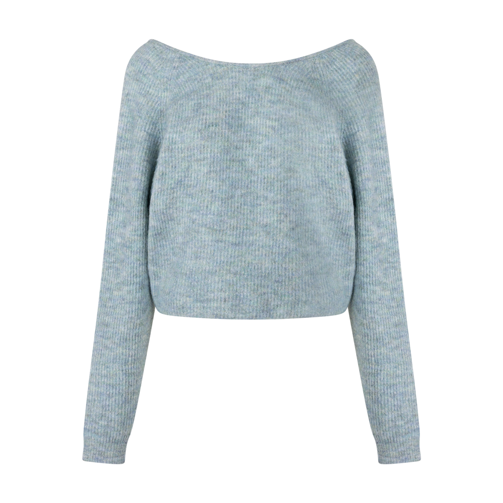 Adea knitted pull l/s Blue heaven melee