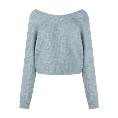 Adea knitted pull l/s Blue heaven melee