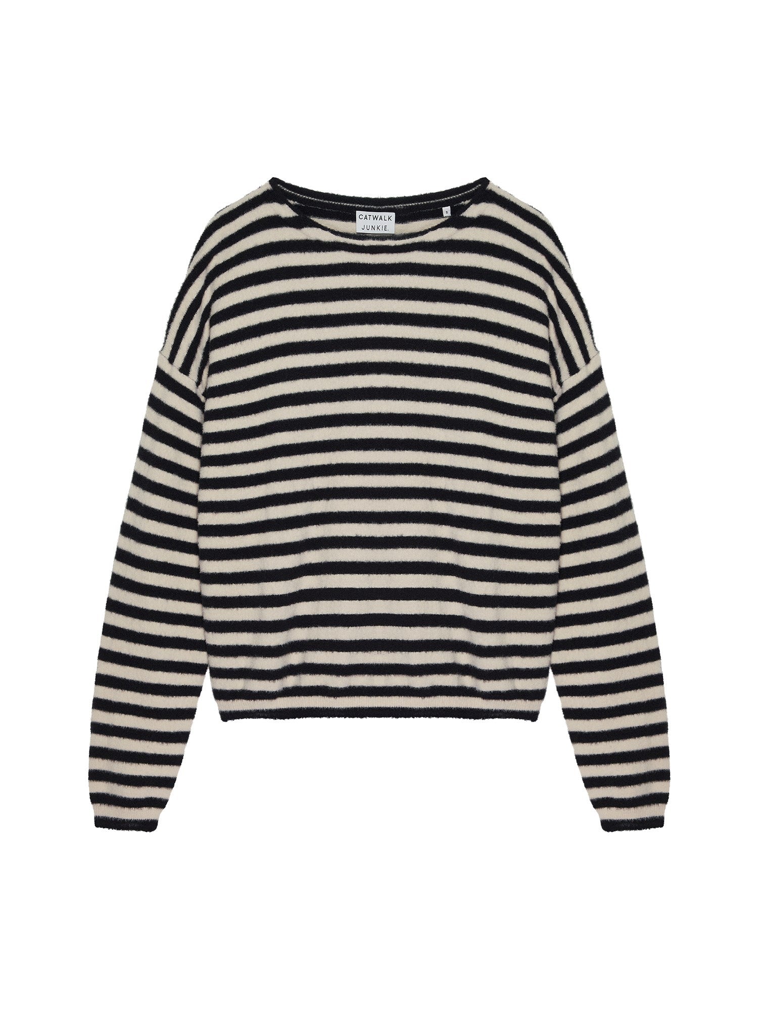 Pullover Soft stripe Schwarz