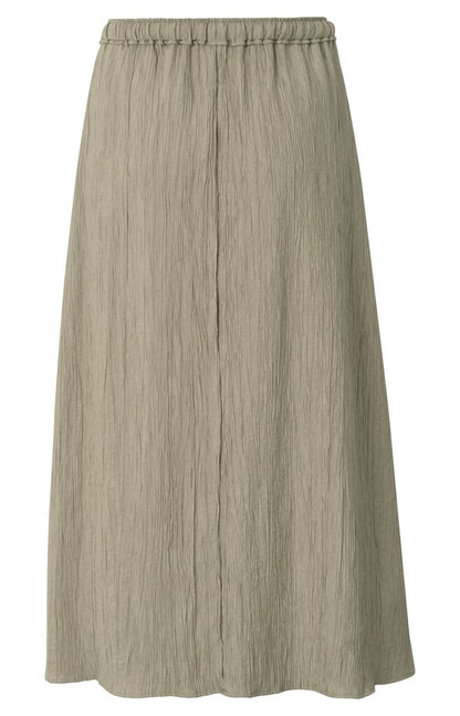 Strukturierter Midirock in Wickeloptik mit Bindeverschluss Seneca Rock Beige