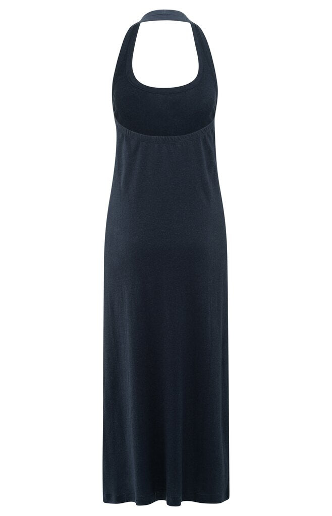 Neckholder-Kleid mit freiem Rücken Total Eclipse Blue