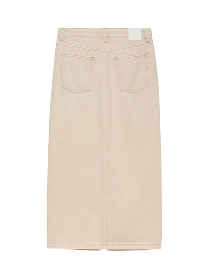 Midi denim skirt Washed Moonlight