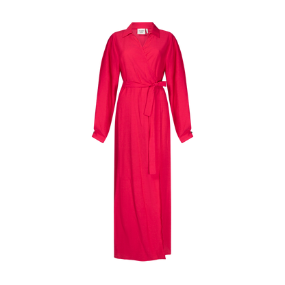 Georgia dress l/s Raspberry