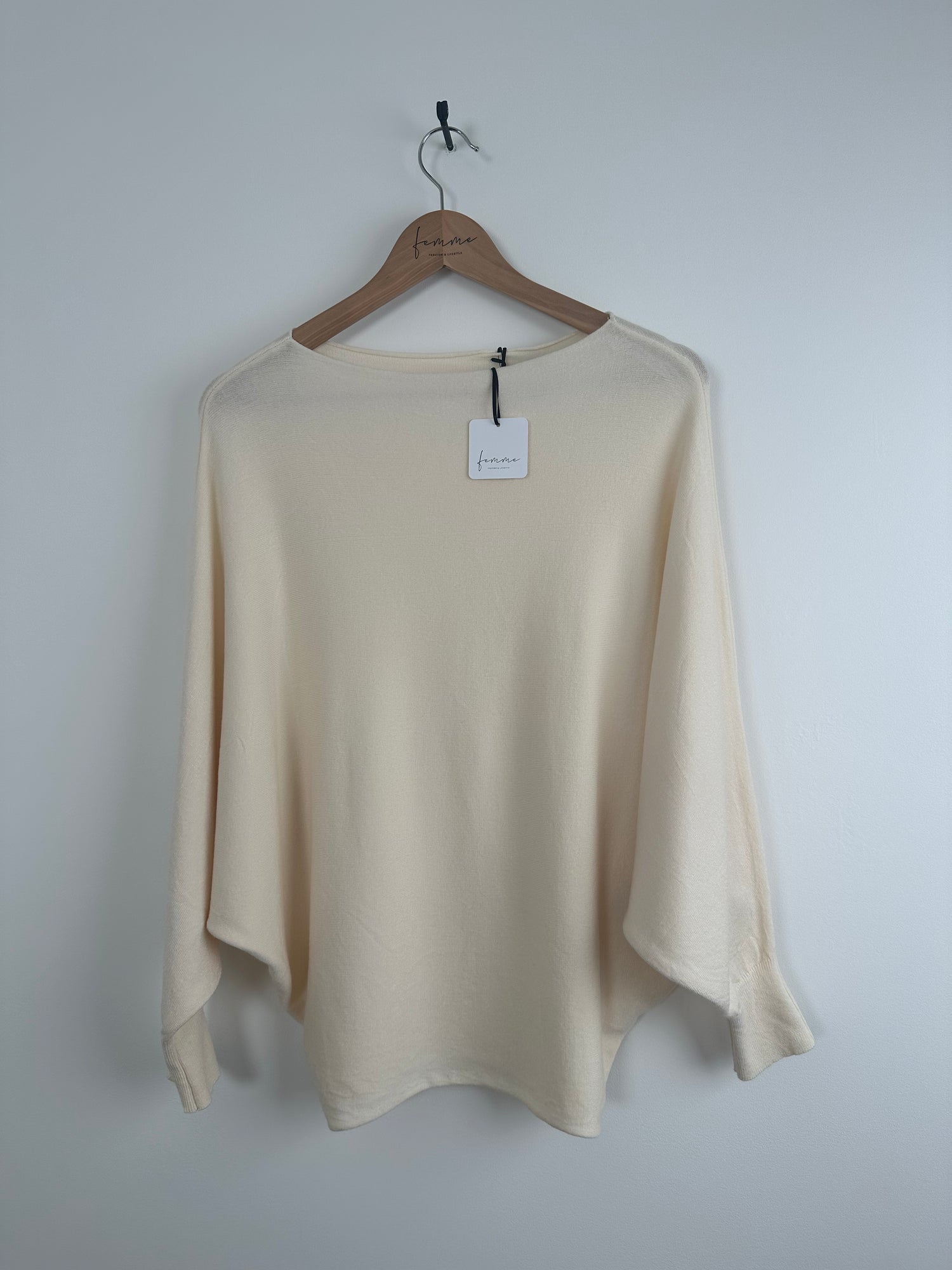 Pullover Schmetterling Champagne (one size)