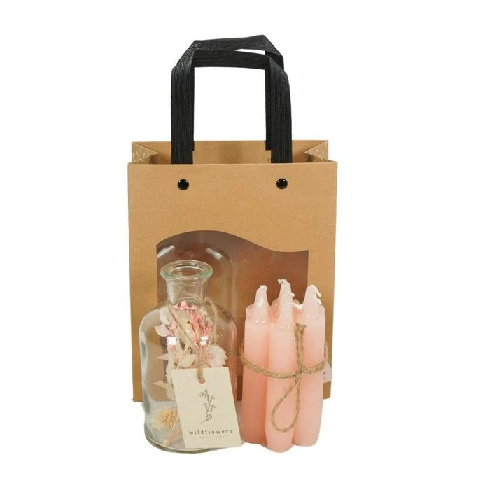 Helligkeitsvase mit Geschenktüte Rouge
