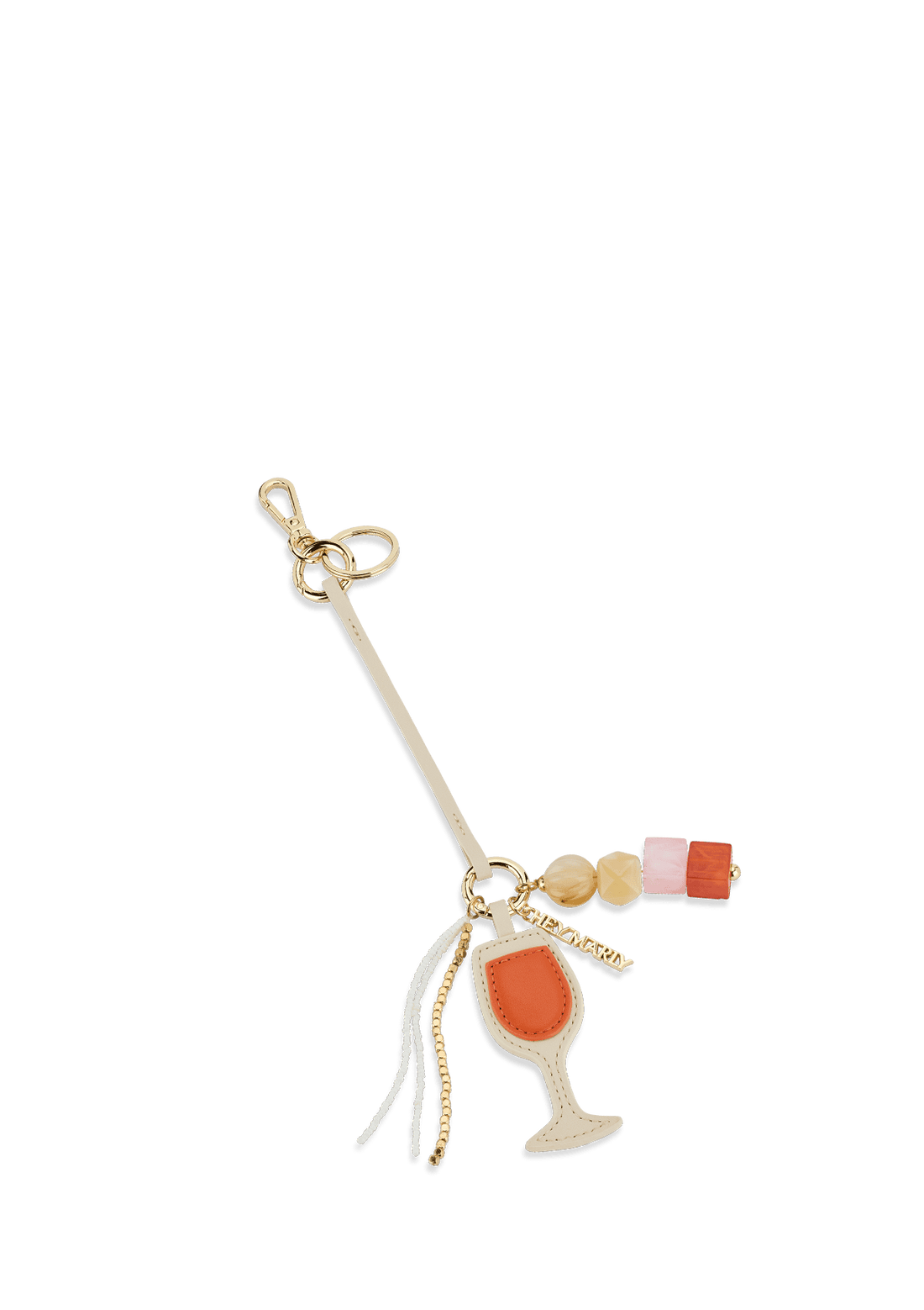 Wine Glass Charm - Crema Orange