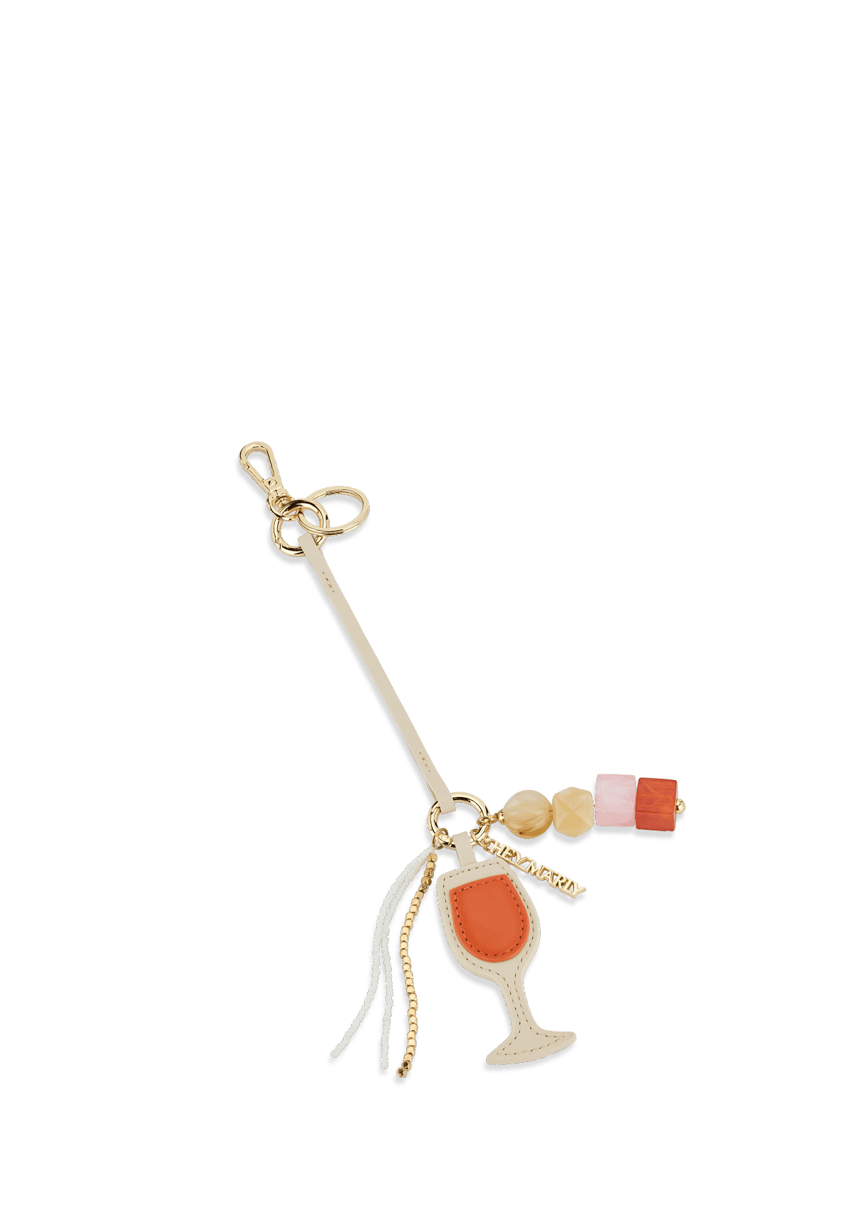 Wine Glass Charm - Crema Orange