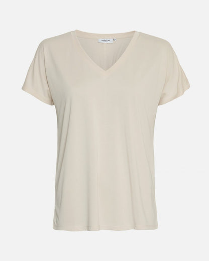 MSCHFenya Modal V Neck Tee Oat Meal