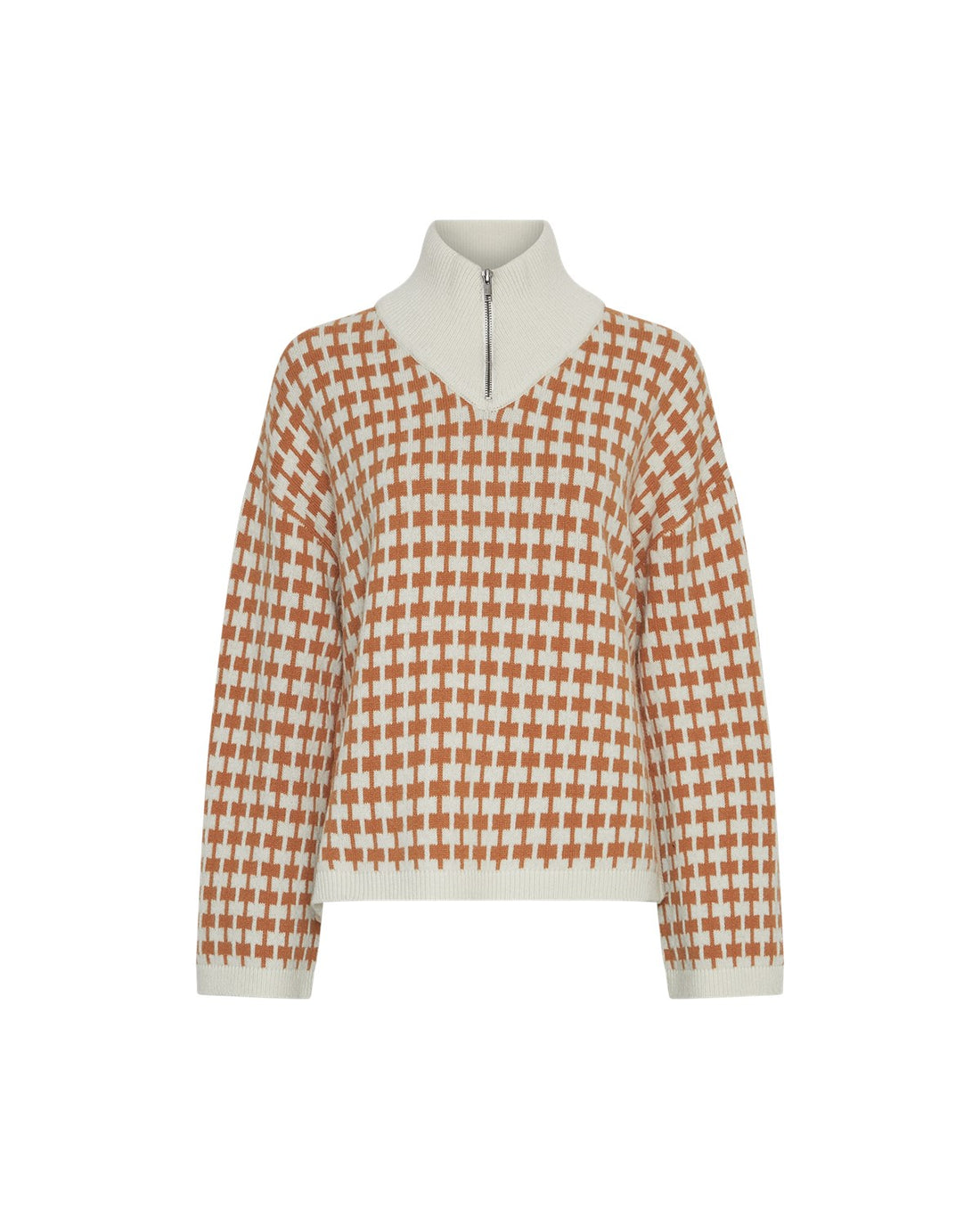 MSCHAmaria Zip Pullover Egret C Spice