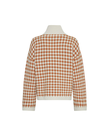 MSCHAmaria Zip Pullover Egret C Spice