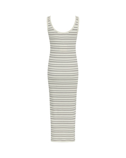 MSCHGubbi Rasmia SL Dress STP Turtledove Blk