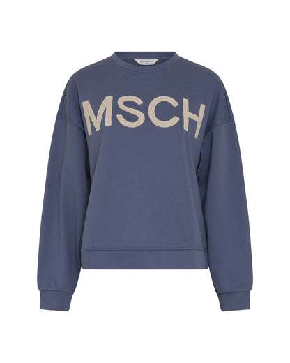 MSCHMela Briena MSCH Sweatshirt V Indigo Oatmea