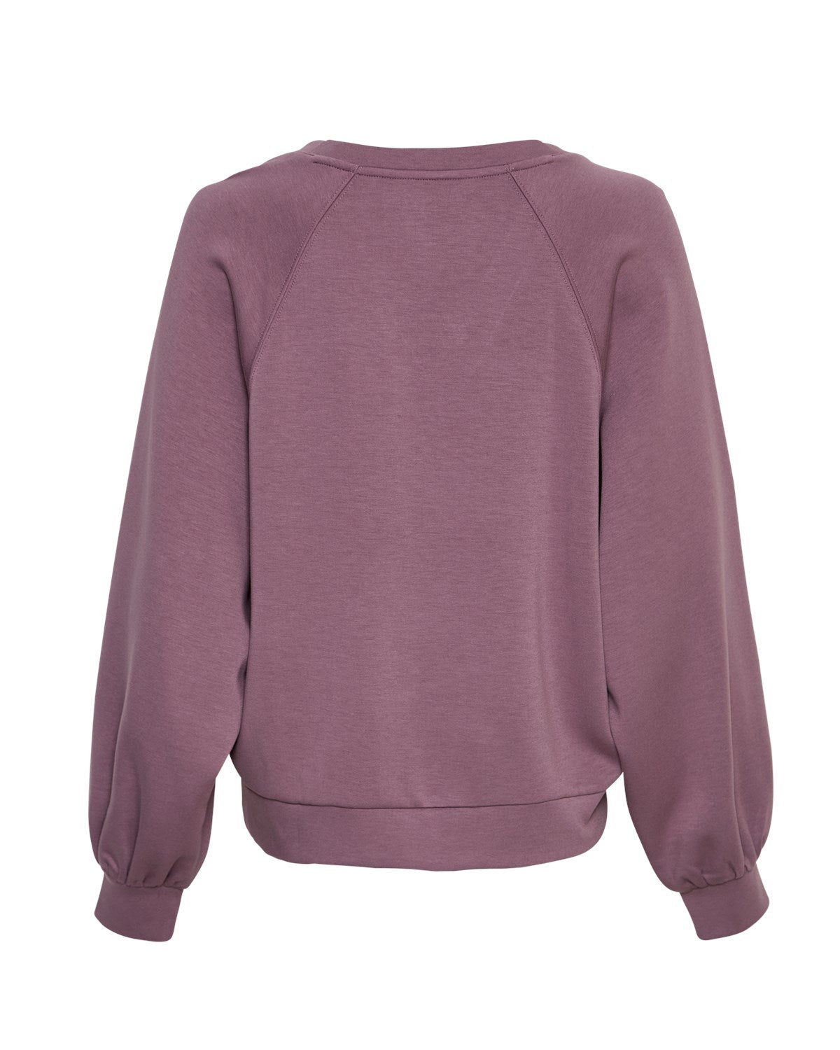 MSCHNelina Ima Q Raglan V Sweatshirt Black Plum