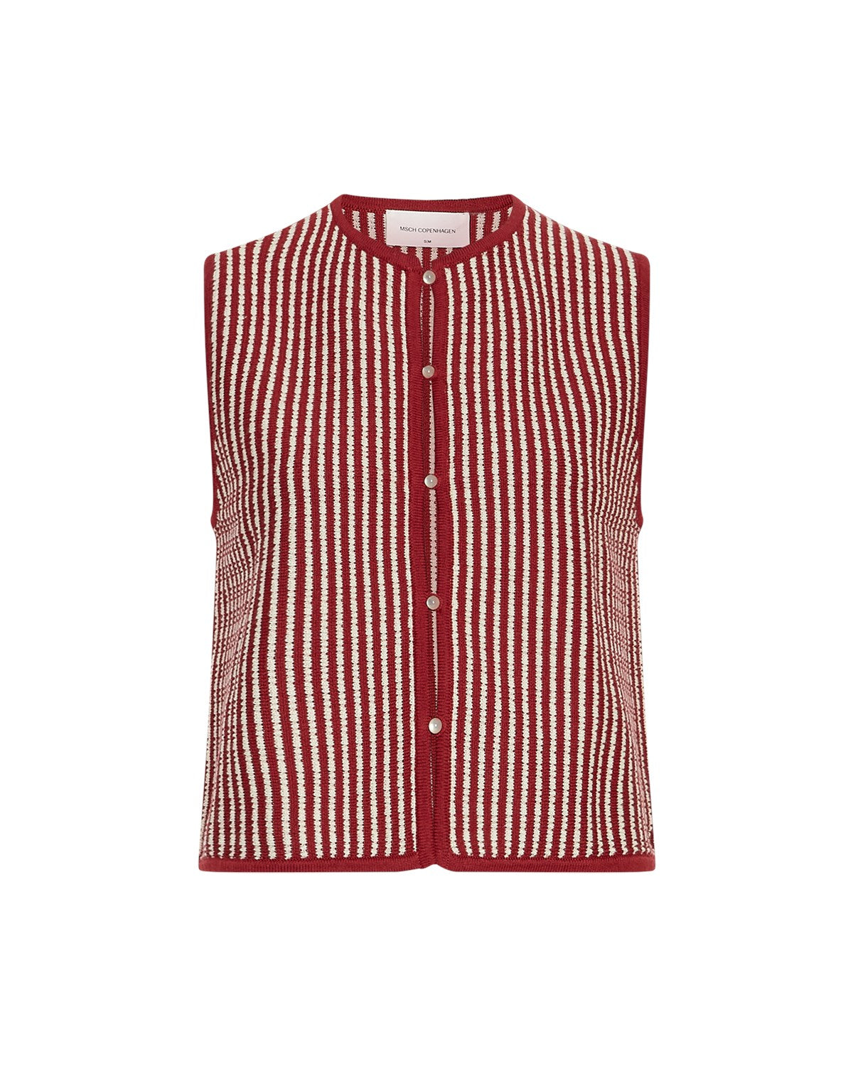 MSCHPriscilla Vest STP Rhubarb B Sand