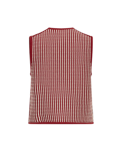 MSCHPriscilla Vest STP Rhubarb B Sand