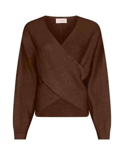 MSCHZinelle Hope Wrap Pullover Slate Black Mel