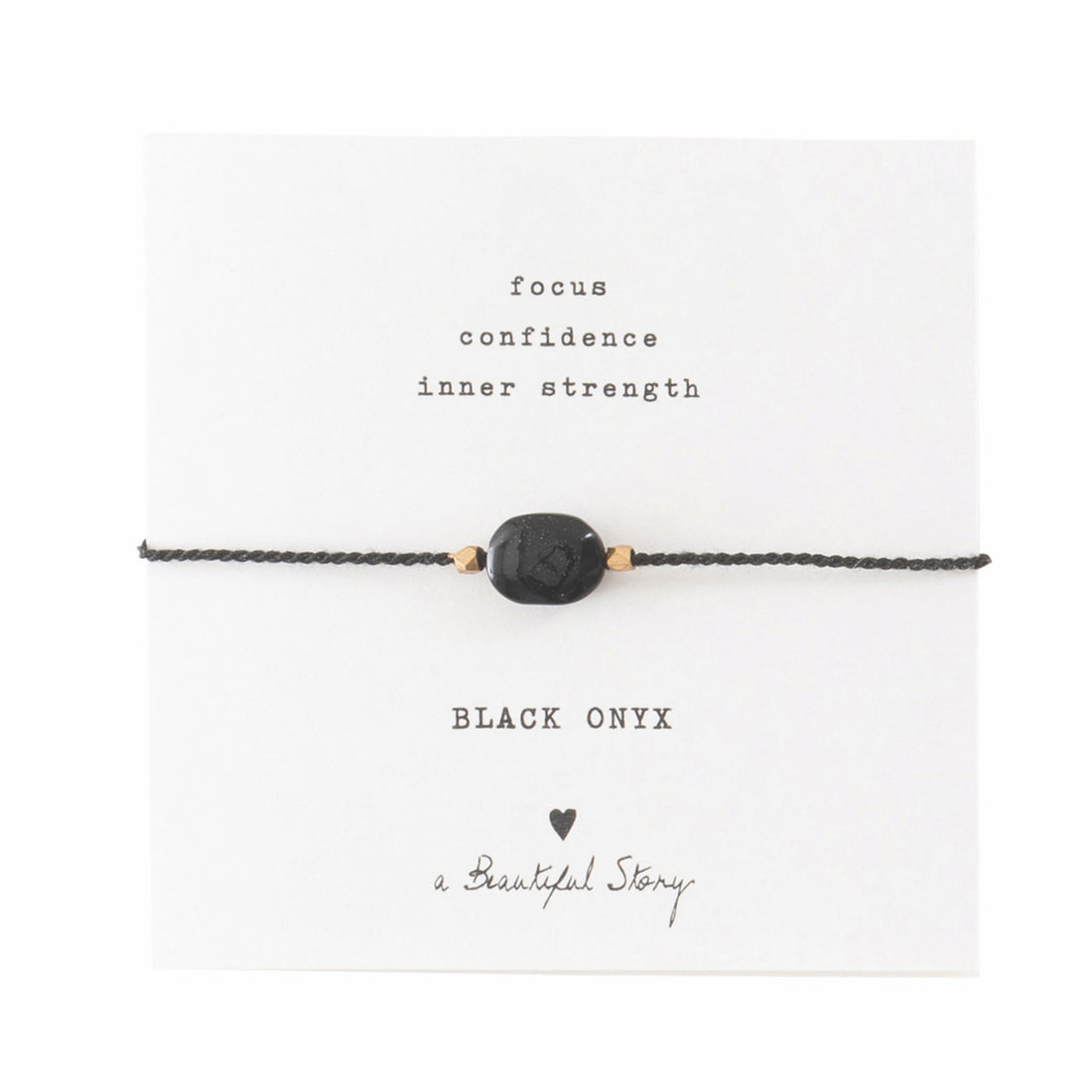 Gemstone card Black Onyx