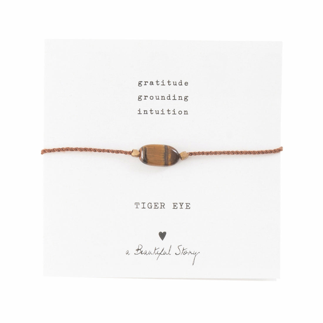 Gemstone card Tiger Eye