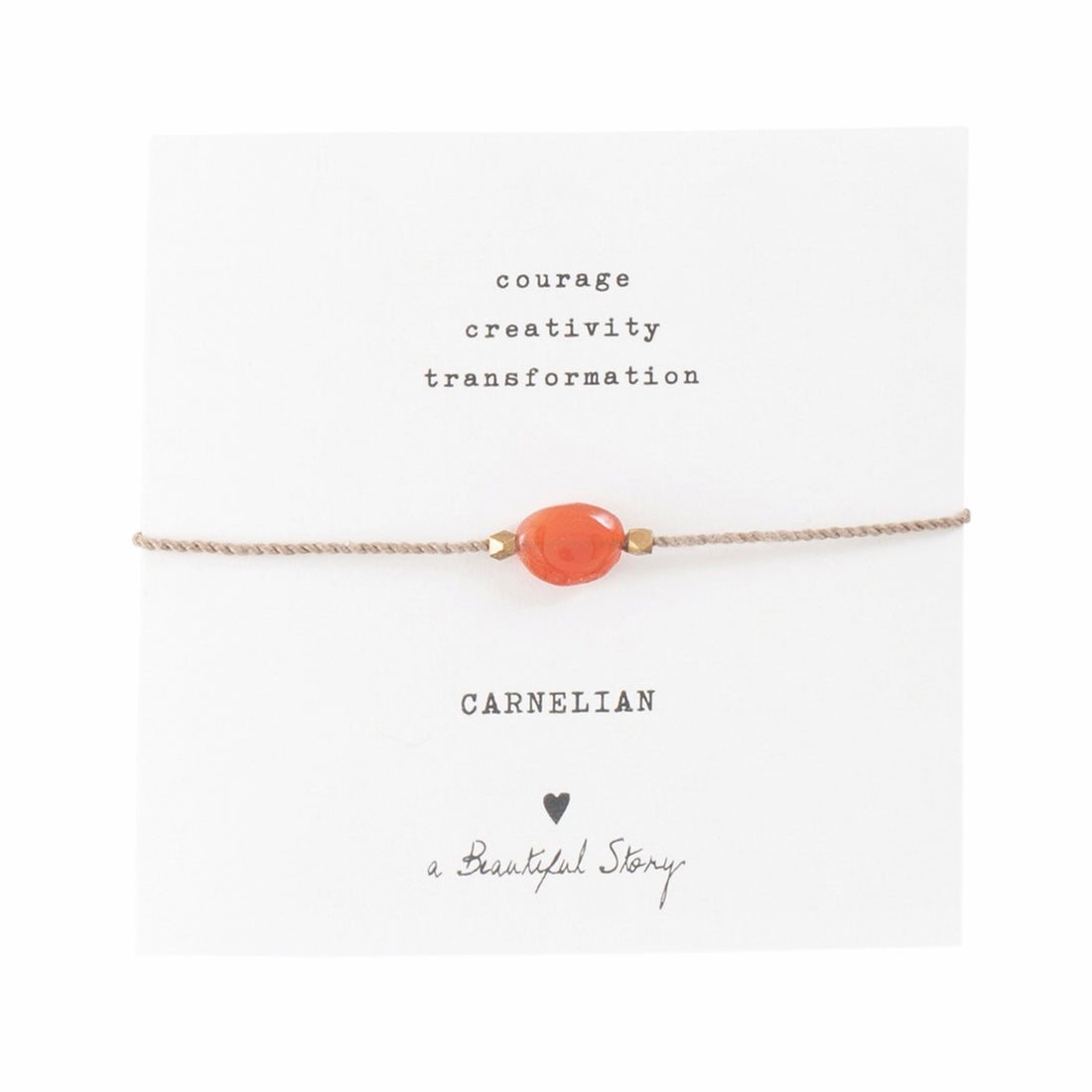 Gemstone card Carnelian