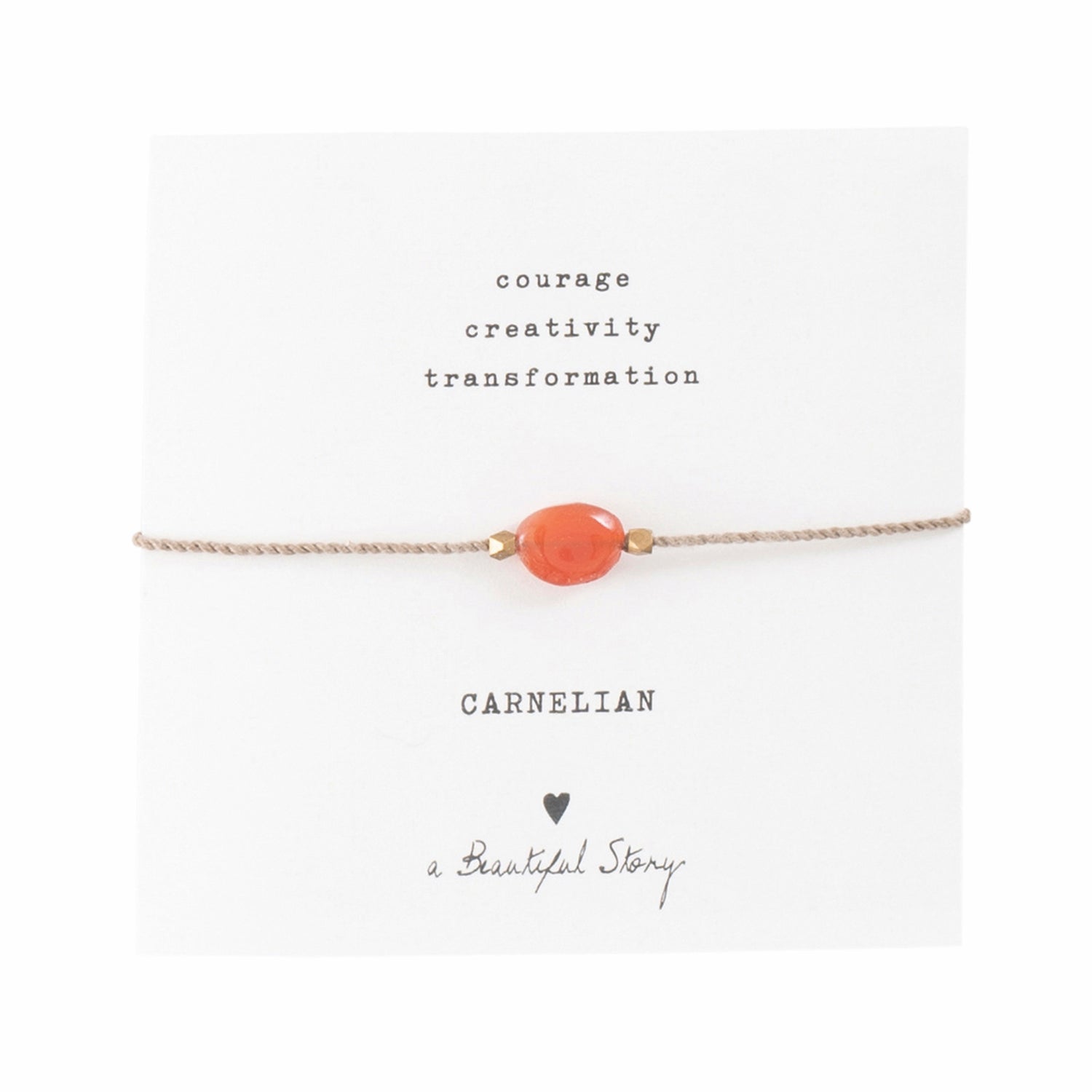 Gemstone card Carnelian