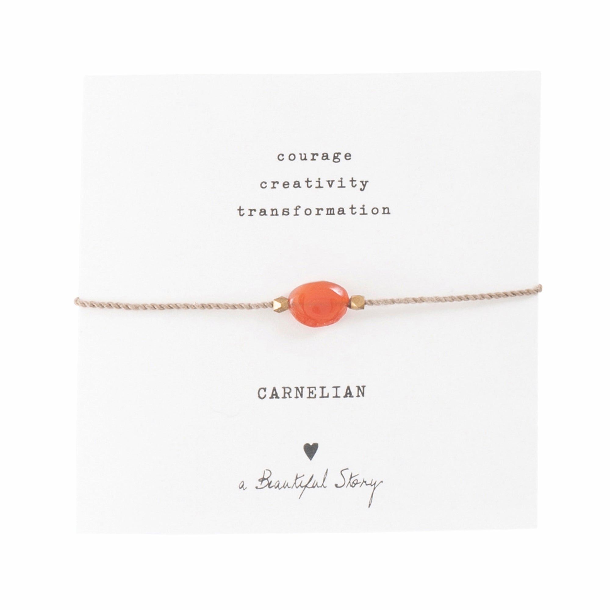 Gemstone card Carnelian