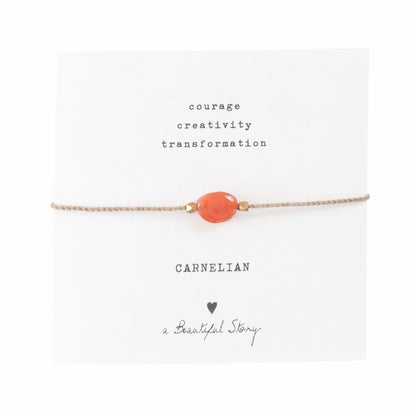 Gemstone card Carnelian